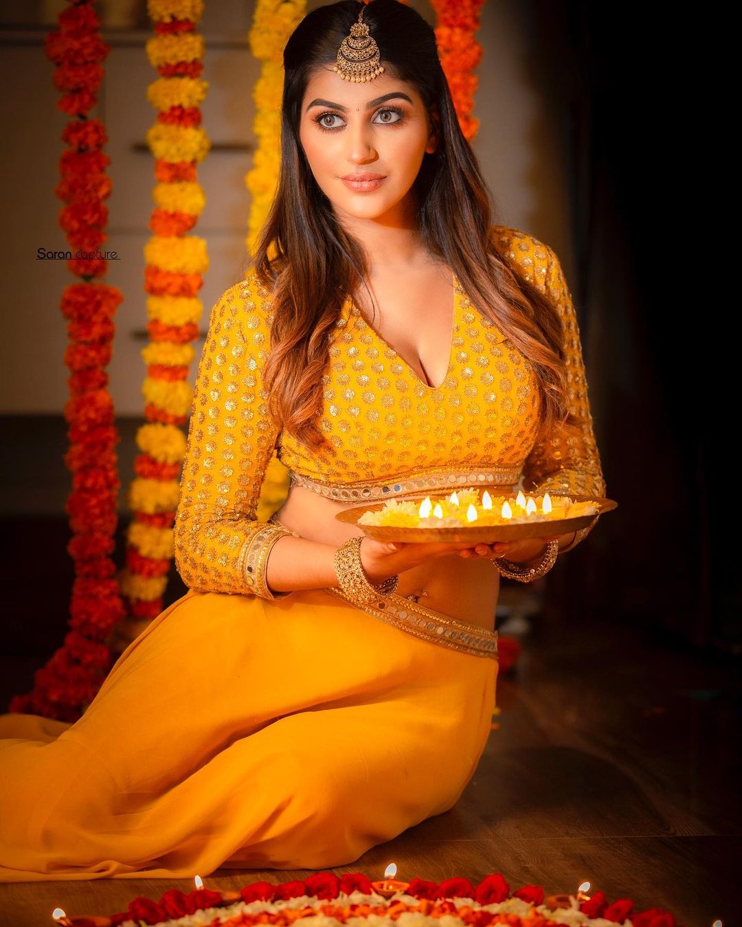 Diwali or Deepavali Photo with Female Holding Oil Lamp during Fe Stock Photo  - Image of hands, happy: 34577394