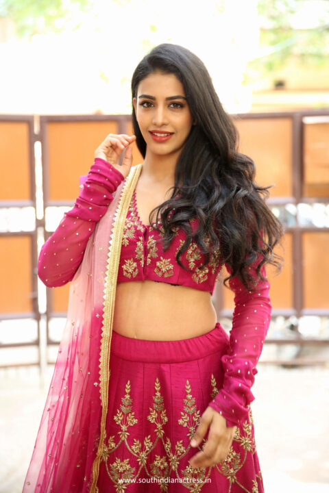 Daksha Nagarkar in pink lehenga stills