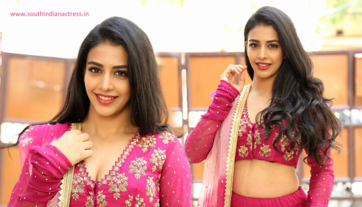 Daksha Nagarkar in pink lehenga stills