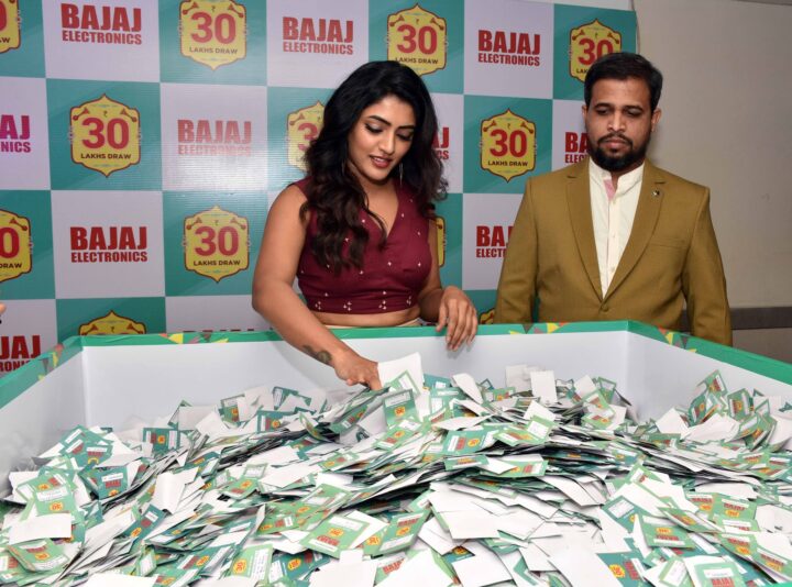 Eesha Rebba at Bajaj Electronics lucky draw