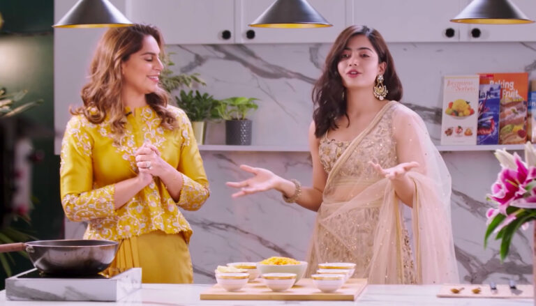 Rashmika Mandanna cooks Gajar ka halwa