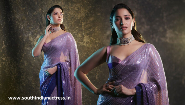 Tamannaah Bhatia saree stills at Aha An Evening with a Galaxy of Stars