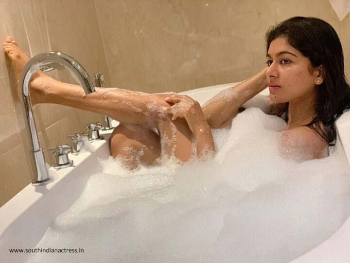 Akshatha Srinivas hot bubble bath photos