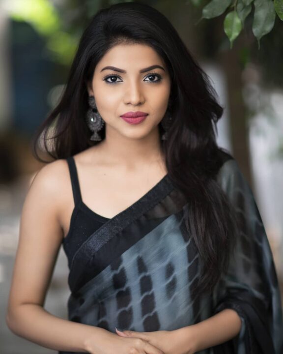 Kaashima Rafi in saree stills by Siddhant Kishore