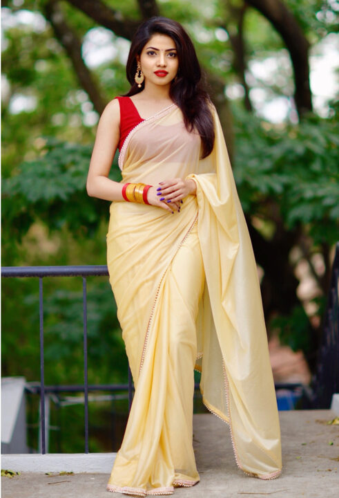 Kaashima Rafi saree stills by Siddhant Kishore