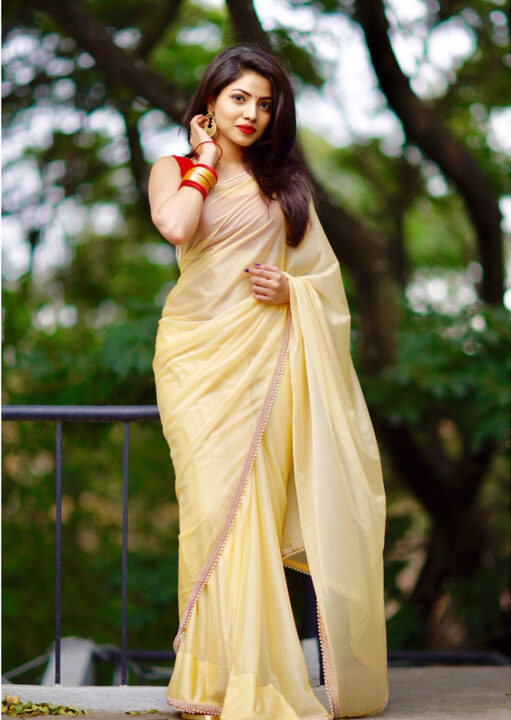 Kaashima Rafi saree stills by Siddhant Kishore