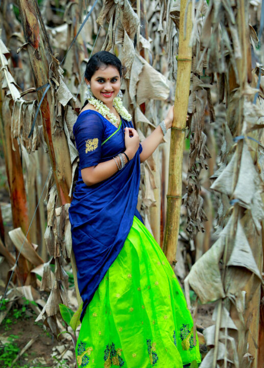 Diya Rose in half saree photos