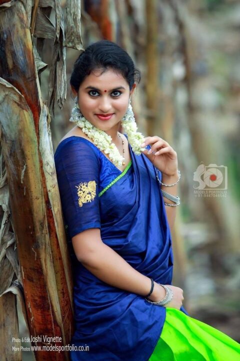 Diya Rose in half saree photos