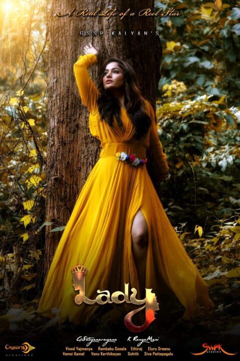 Madhavi Latha starring movie Lady poster