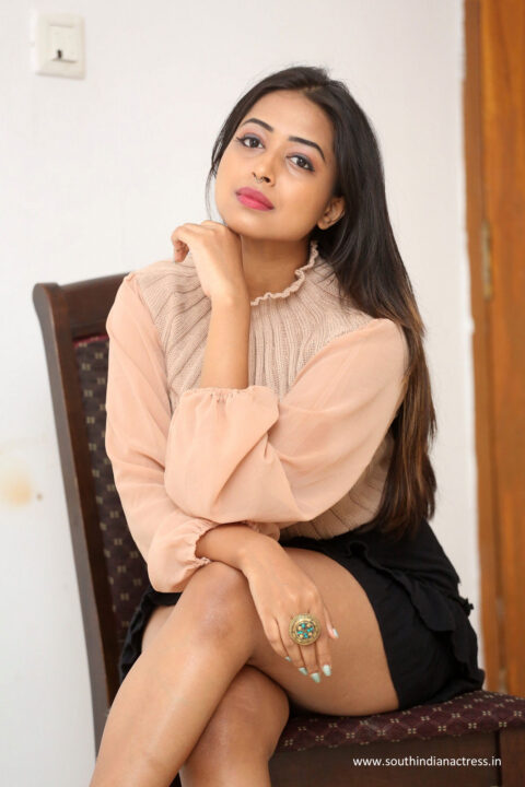 Rittika Chakraborthy at Bomma Adirindi-Dimma Thirigindi Press Meet