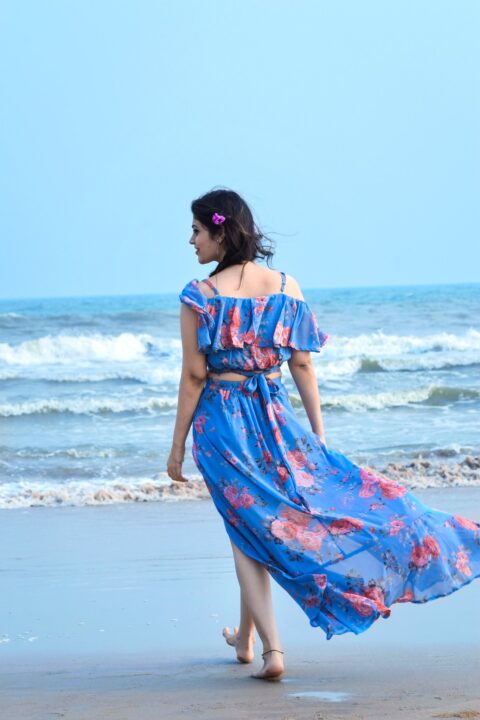 Bandhavi Sridhar photoshoot stills at the beach