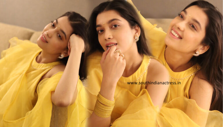 Digangana Suryavanshi in yellow outfit photos