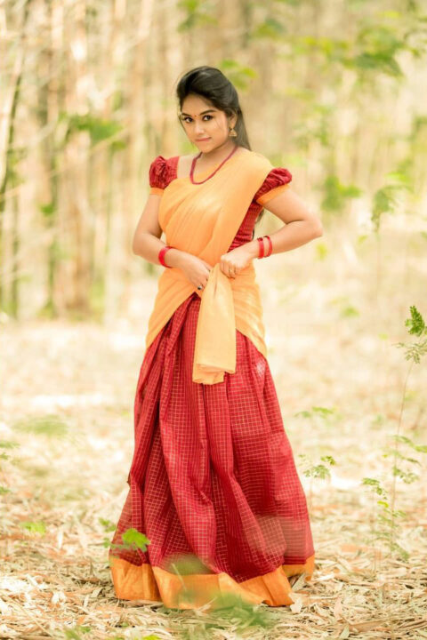 Preethi Sharma in half saree photoshoot stills