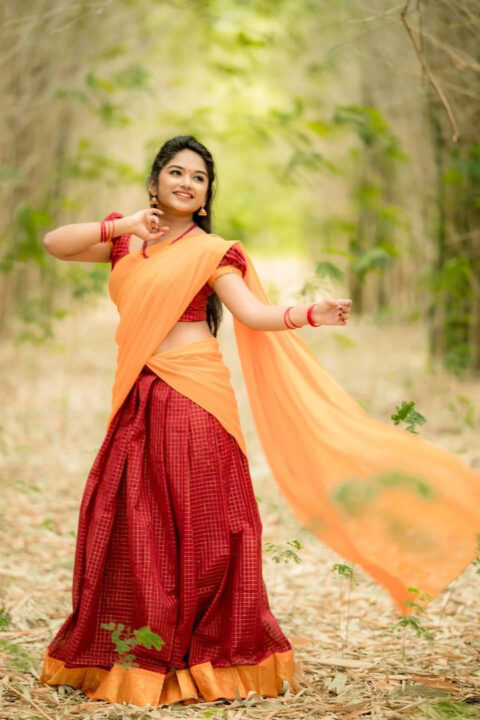 Preethi Sharma in half saree photoshoot stills