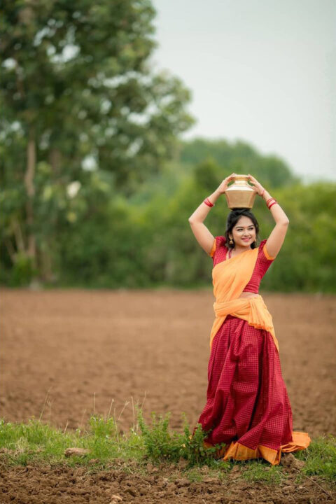 Preethi Sharma in half saree photoshoot stills