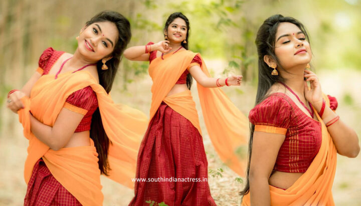 Preethi Sharma in half saree photoshoot stills