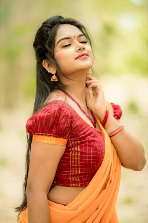 Preethi Sharma in half saree photoshoot stills