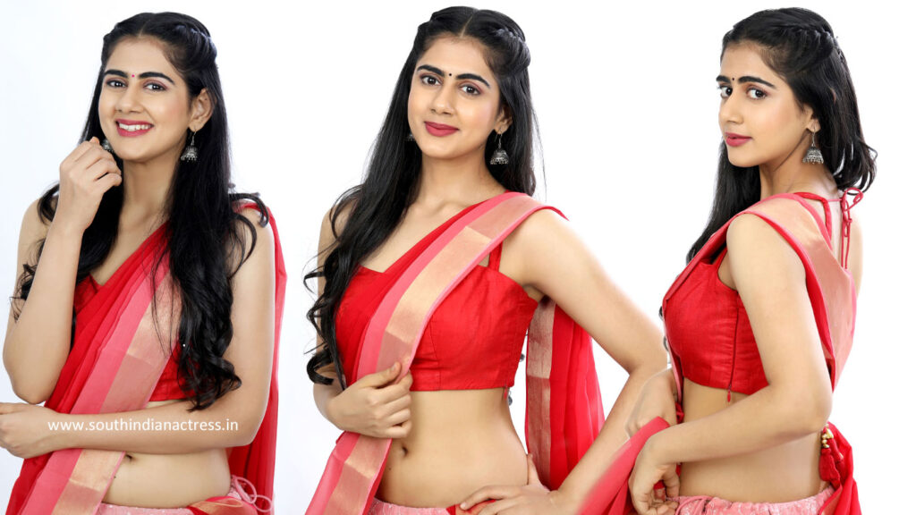 Gehna Sippy in red lehenga photos