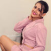 Harshitha Gowda latest photoshoot stills in pink outfit