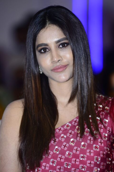 Nabha Natesh at Alludu Adhurs Movie Pre-Release Event