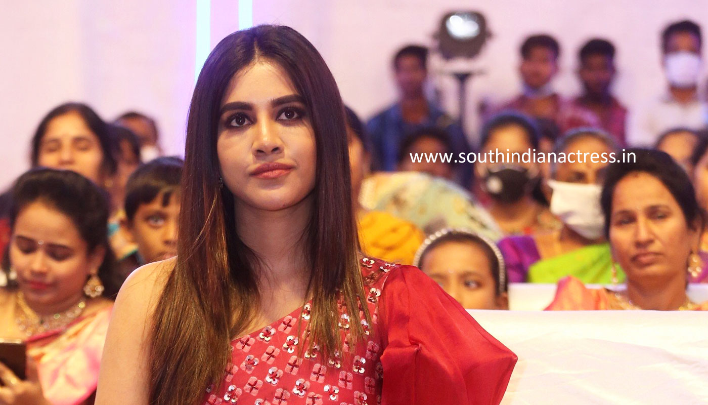 Nabha Natesh at Alludu Adhurs Movie Pre-Release Event