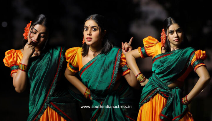 Shamna Kasim in half saree candid photos