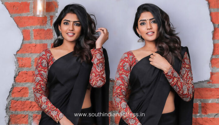 Eesha Rebba in black saree photos