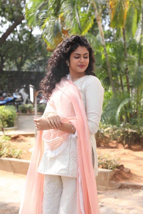 Faria Abdullah stills at Jathi Ratnalu Press Meet