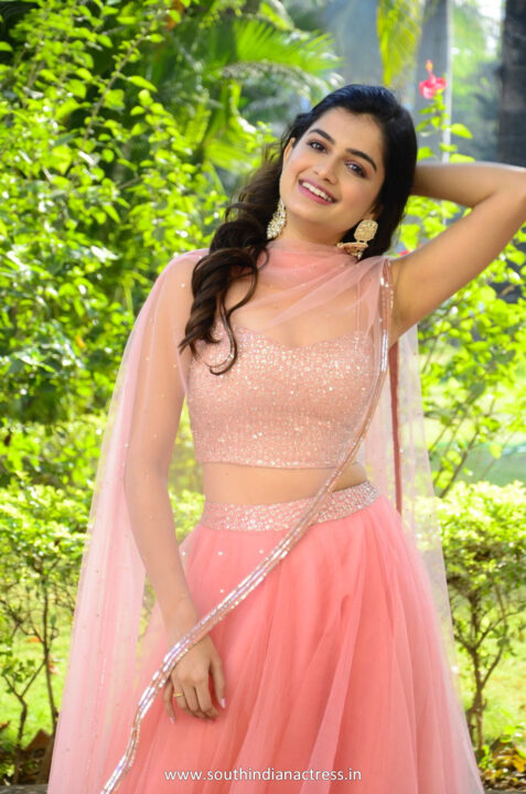 Hemal Ingle in pink lehenga at Power Play movie trailer launch