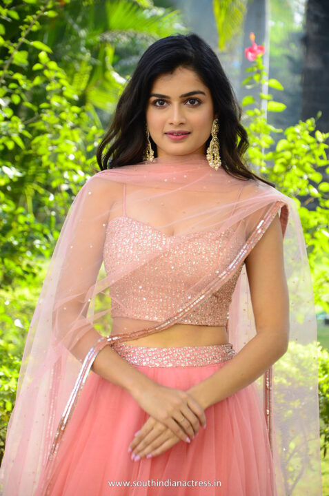 Hemal Ingle in pink lehenga at Power Play movie trailer launch