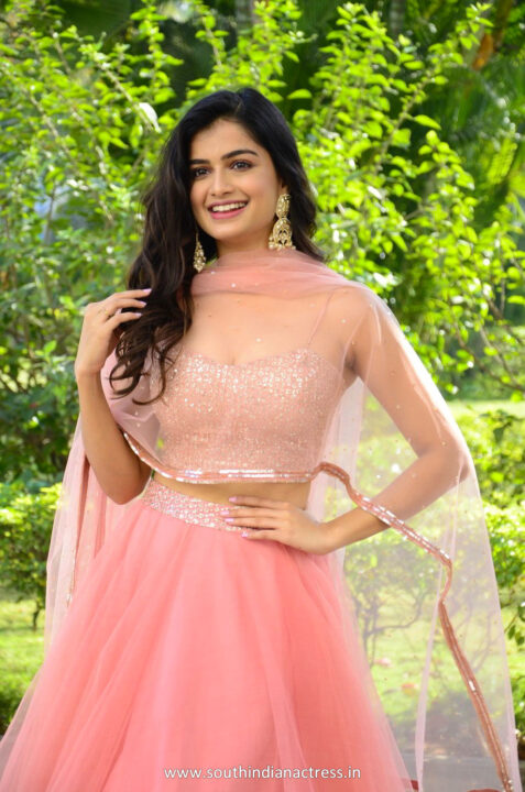 Hemal Ingle in pink lehenga at Power Play movie trailer launch