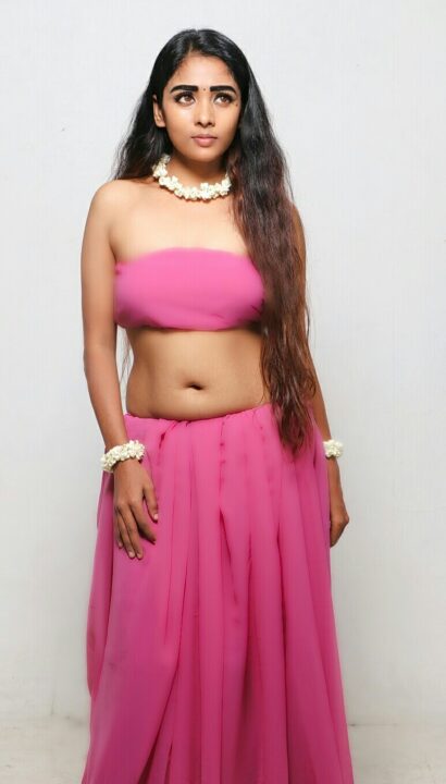 Actress Nimmy hot navel photos in pink outfit