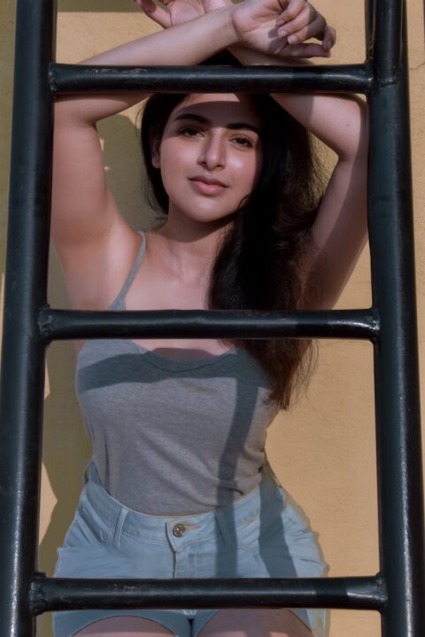 Iswarya Menon latest hot photoshoot in shorts