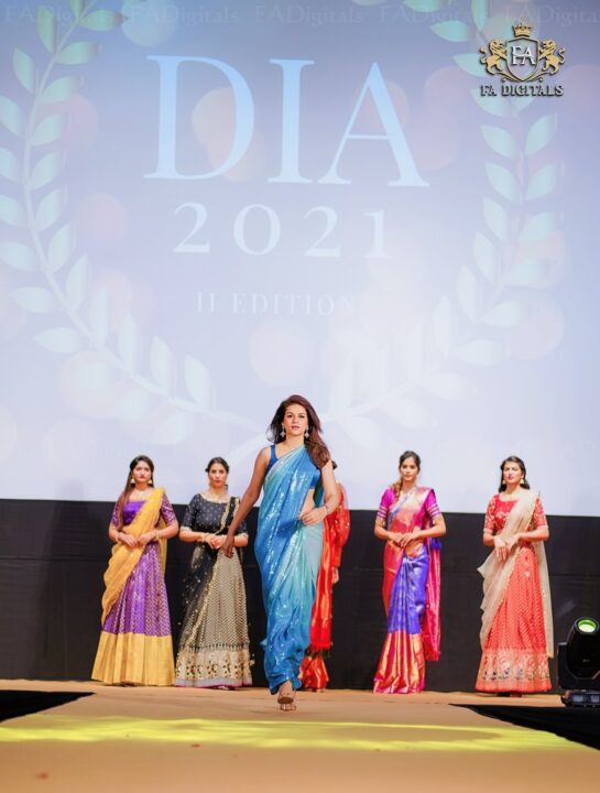 Shraddha Das saree stills at DIA 2021