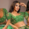 Daksha Nagarkar hot stills in green lehenga
