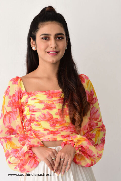 Priya Prakash Varrier stills from Ishq Movie Interview