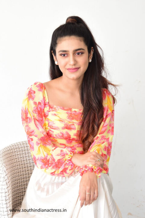 Priya Prakash Varrier stills from Ishq Movie Interview