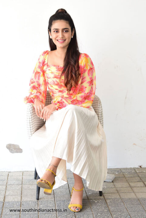 Priya Prakash Varrier stills from Ishq Movie Interview