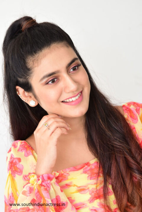 Priya Prakash Varrier stills from Ishq Movie Interview