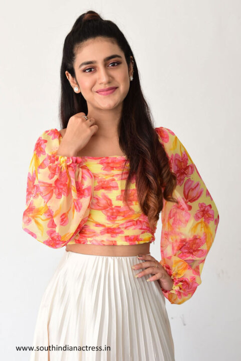 Priya Prakash Varrier stills from Ishq Movie Interview