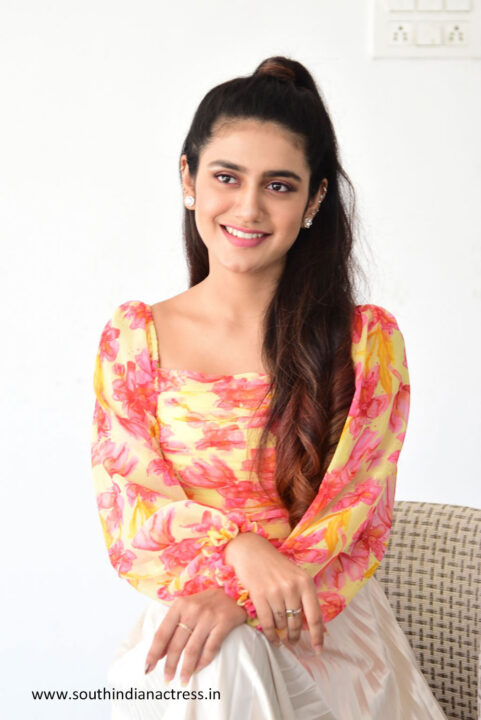 Priya Prakash Varrier stills from Ishq Movie Interview