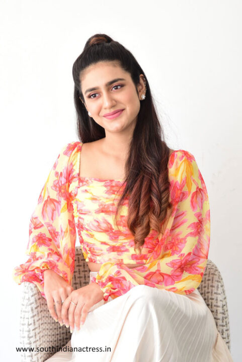 Priya Prakash Varrier stills from Ishq Movie Interview