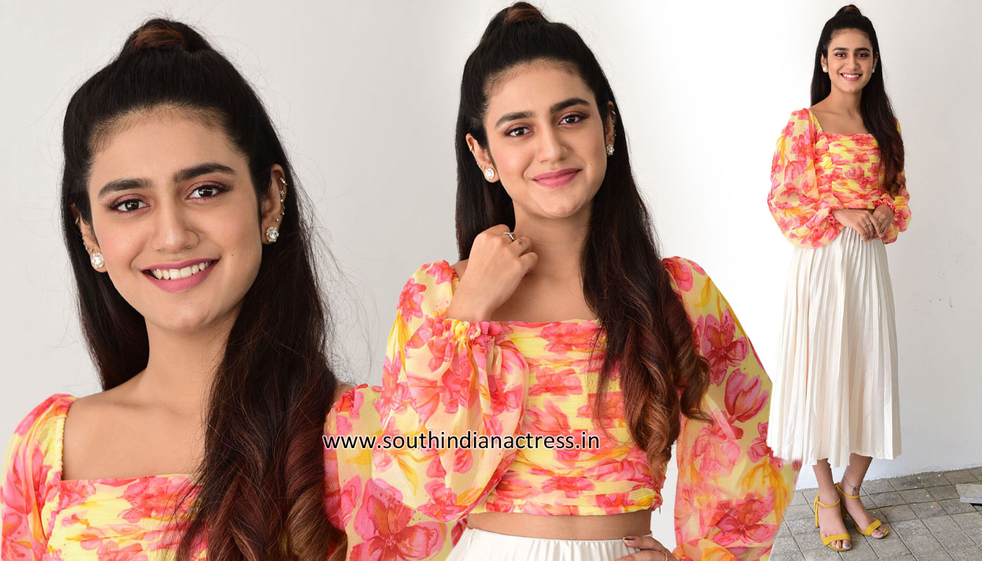 Priya Prakash Varrier stills from Ishq Movie Interview