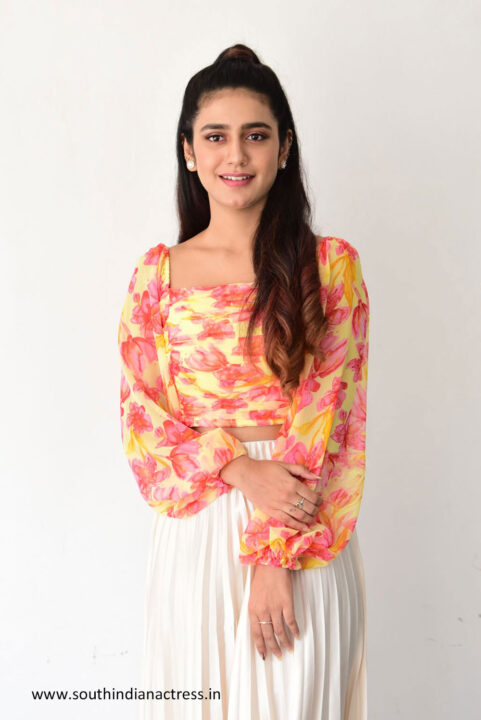 Priya Prakash Varrier stills from Ishq Movie Interview