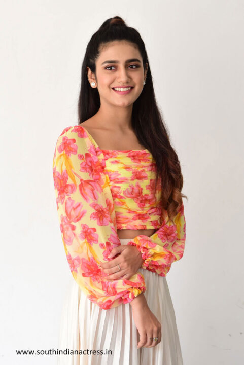 Priya Prakash Varrier stills from Ishq Movie Interview