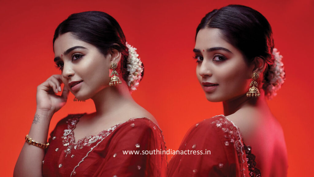 Gouri G Kishan in red lehenga photos