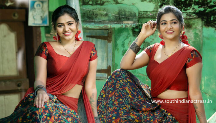 Shalu Shamu in half saree stills