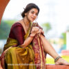 Yamini Bhaskar as village belle in silk saree photos