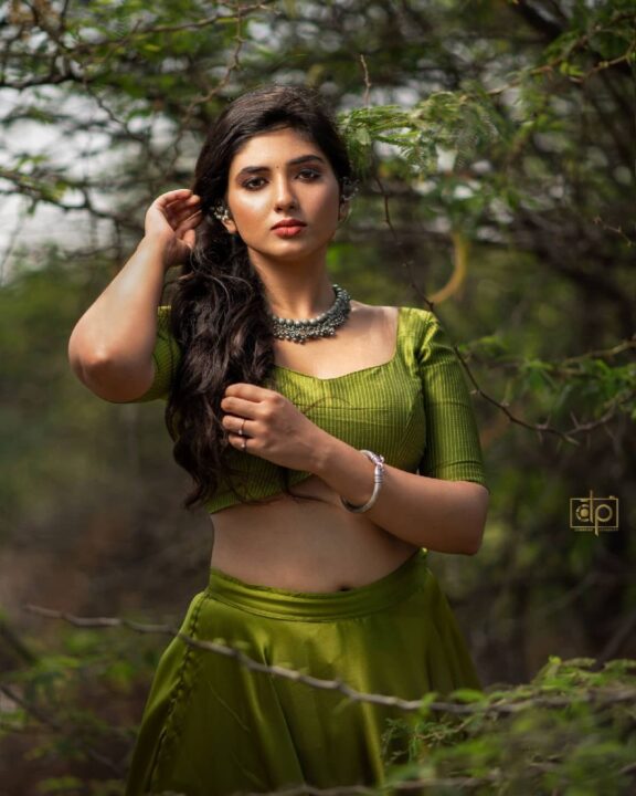 Pragya Nagra photoshoot stills in green outfit