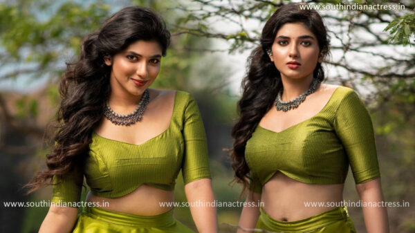Pragya Nagra photoshoot stills in green outfit